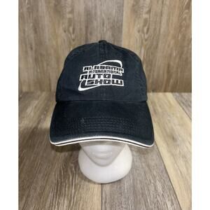 Alabama International Auto Car Show Black White Hat Baseball Cap Adjustable